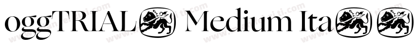 oggTRIAL- Medium Ita字体转换